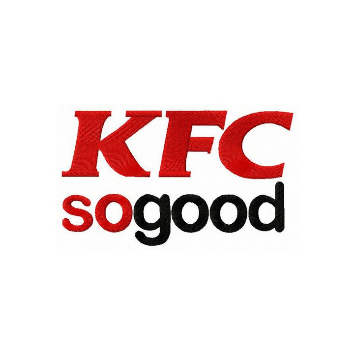 KFC motto embroidery design - Embroidery Design