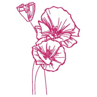 Mallow 2 embroidery design - Embroidery Design