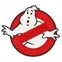 Ghostbusters logo embroidery design, perfect for stitching on jackets, bags, and more for fans of the franchise.