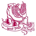 Sport girls 2 embroidery design featuring dynamic female athletes, perfect for lively stitching projects.