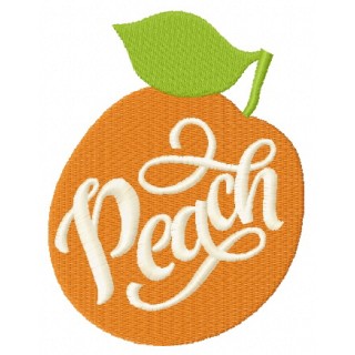 Peach embroidery design - Embroidery Design