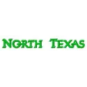 North Texas wordmark logo embroidery design preview showcasing intricate stitching for apparel and accessories.