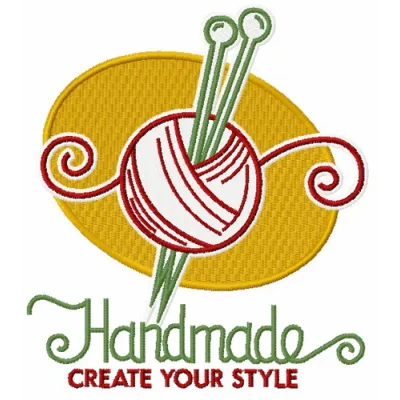 Preview of the Handmade Create Your Style embroidery design featuring unique stitching patterns for creative projects.