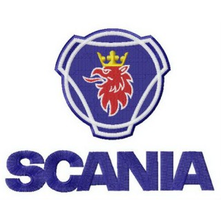 Scania AB alternative logo embroidery design