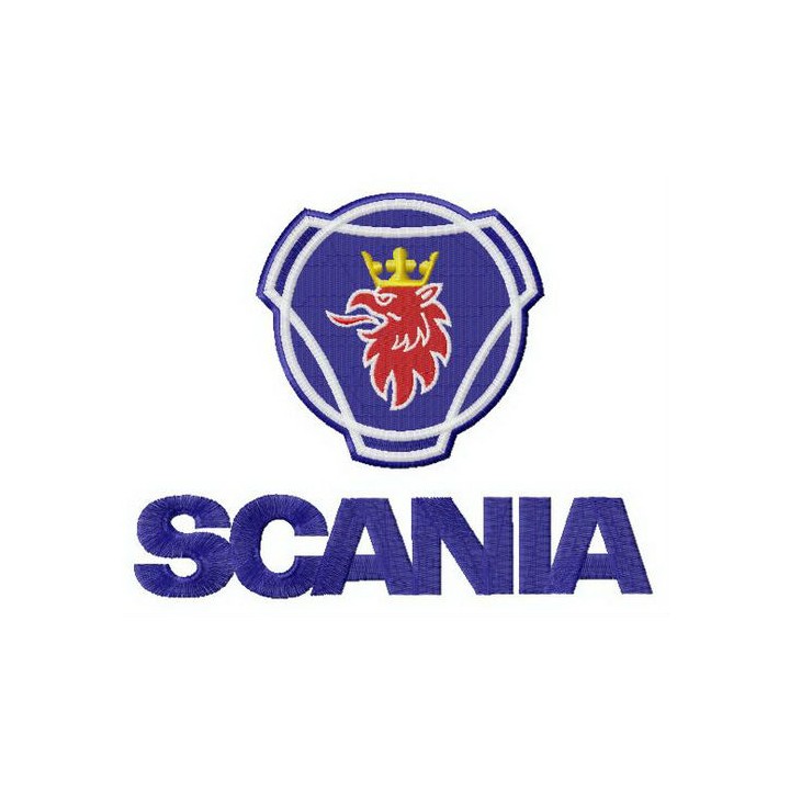 Scania AB alternative logo embroidery design