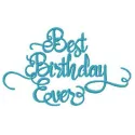 Preview of the 'Best Birthday Ever' embroidery design featuring playful lettering and decorative elements.