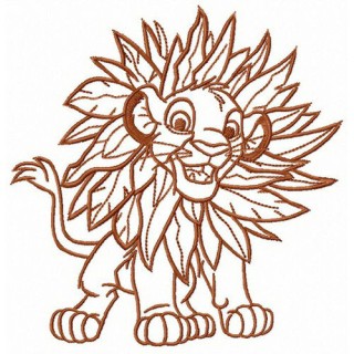 Jungle costume for Simba embroidery design - Embroidery Design