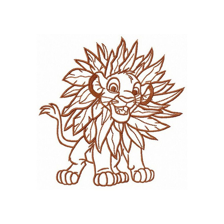 Jungle costume for Simba embroidery design - Embroidery Design