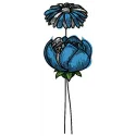 Blue meadow 10 embroidery design featuring vibrant flowers, ideal for embellishing apparel and home decor items.