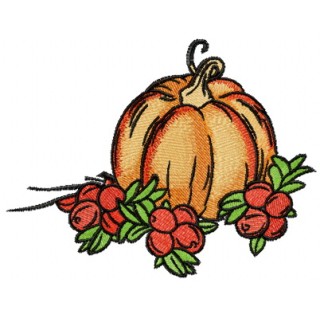 Autumn gifts embroidery design - Embroidery Design