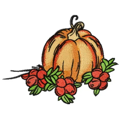 Autumn gifts embroidery design featuring seasonal motifs ideal for stitching on pillows and tote bags.