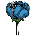 Preview of the Blue Meadow 3 embroidery design featuring vibrant floral patterns for creative stitching projects.