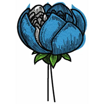 Preview of the Blue Meadow 3 embroidery design featuring vibrant floral patterns for creative stitching projects.