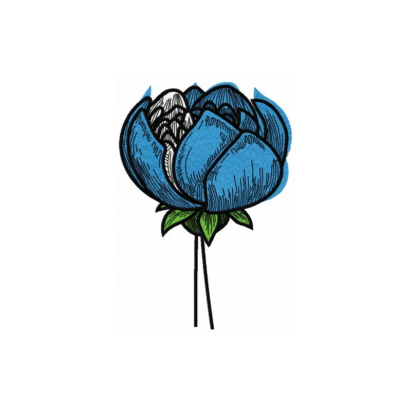 Preview of the Blue Meadow 3 embroidery design featuring vibrant floral patterns for creative stitching projects.