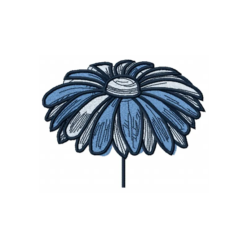 Preview of the Blue Meadow 2 embroidery design featuring vibrant floral motifs for creative projects.