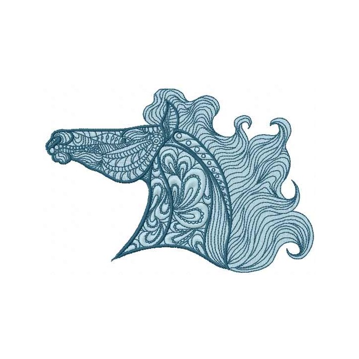 Mosaic Horse 4 embroidery design - Embroidery Design