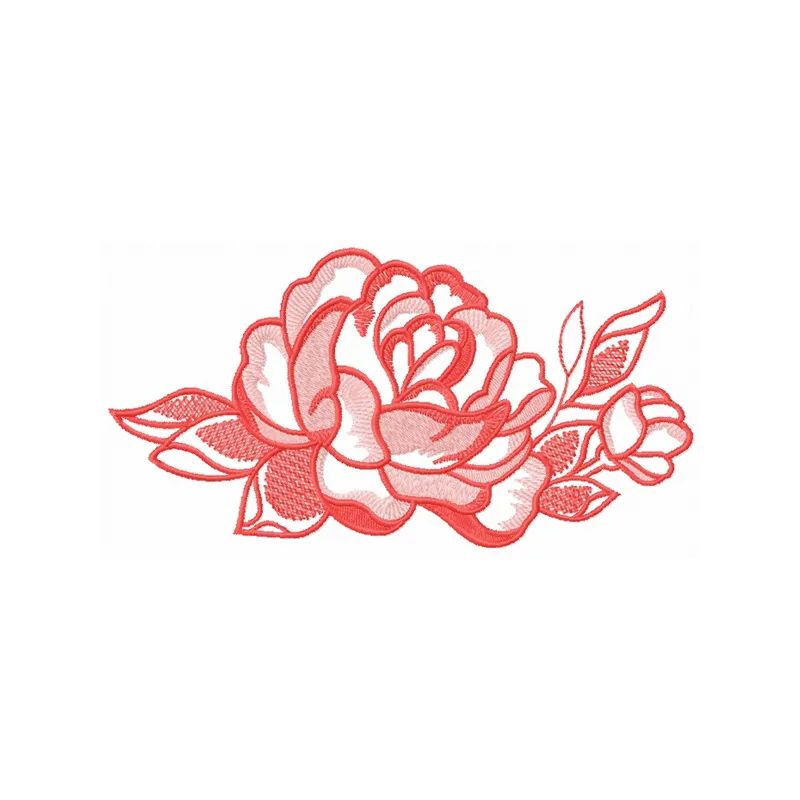 Preview of the Adorable Rose Decoration 3 embroidery design featuring a beautiful floral motif.