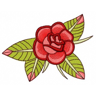 Miniature rose embroidery design - Embroidery Design
