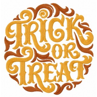 Trick or treat embroidery design - Embroidery Design