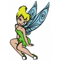 Preview of Tinkerbell 14 embroidery design featuring a whimsical fairy motif, perfect for embellishing garments and home dec…