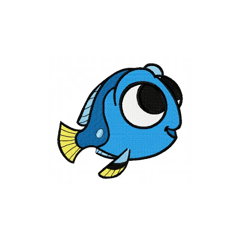 Nemo's friend embroidery design featuring a colorful aquatic motif, perfect for stitching on t-shirts and hoodies.