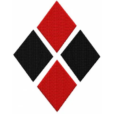 Harley Quinn Diamonds embroidery design featuring playful diamond motifs from the Suicide Squad collection.