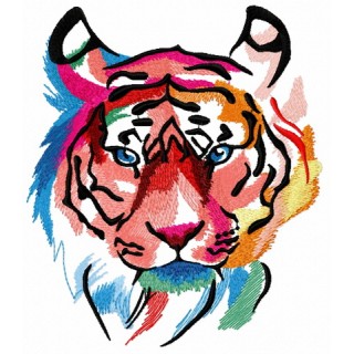 Tiger in my mind 2 embroidery design - Embroidery Design