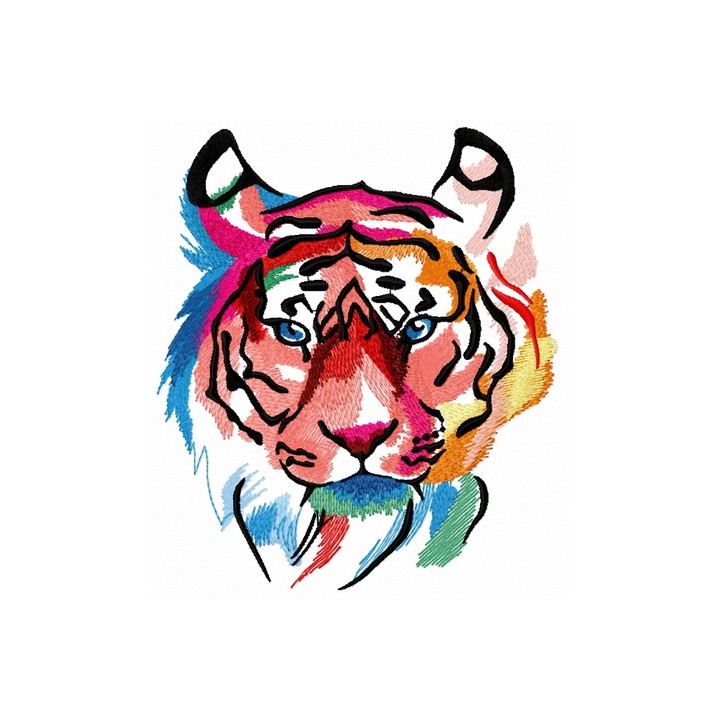 Tiger in my mind 2 embroidery design - Embroidery Design