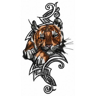 Wild tiger 2 embroidery design - Embroidery Design