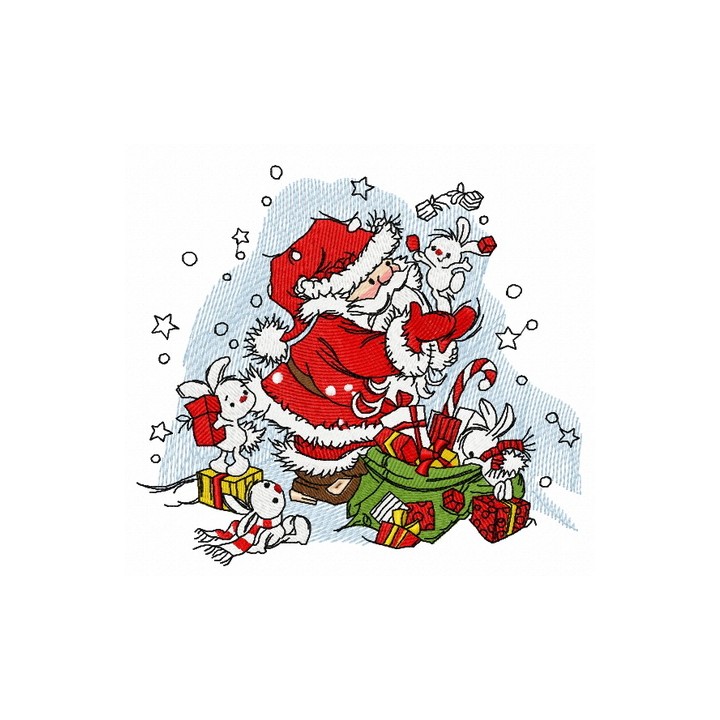 Presents for bunnies embroidery design - Embroidery Design