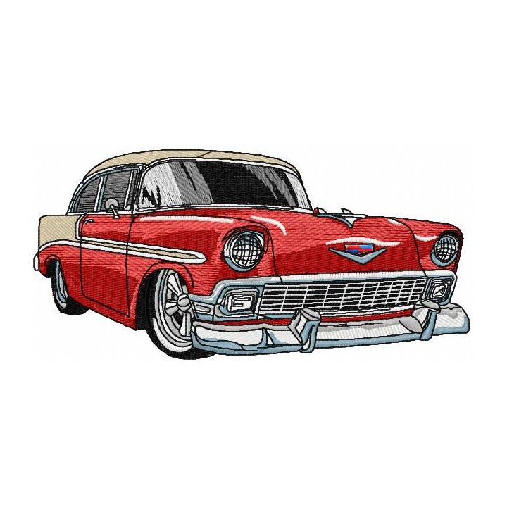 Cadillac 1950's car embroidery design - Embroidery Design