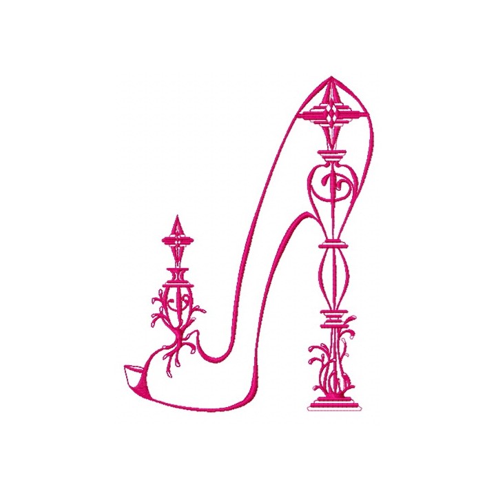Extravagant high heels 2 embroidery design - Embroidery Design