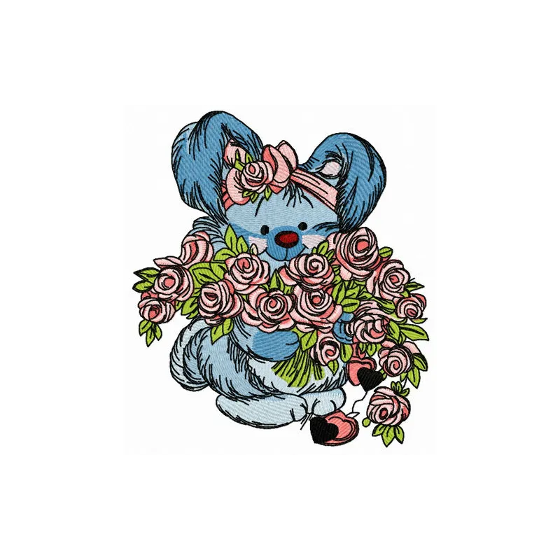 To a special girl 2 embroidery design featuring a charming bunny motif, perfect for embellishing baby onesies or tote bags.