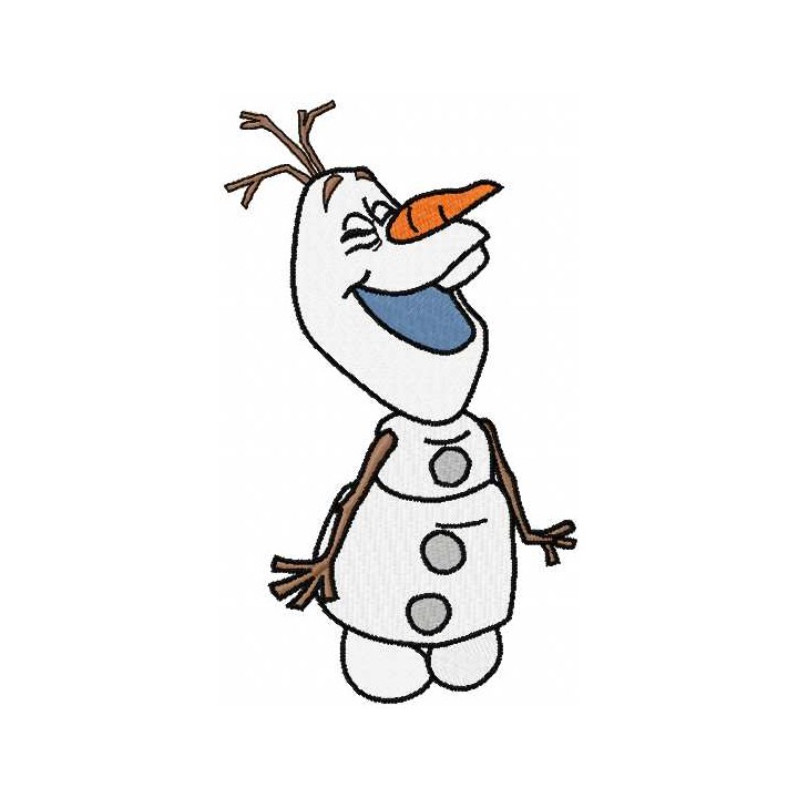 Happy Olaf 6 embroidery design - Embroidery Design