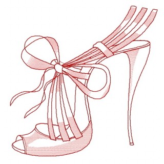 Summer high heels 2 embroidery design - Embroidery Design