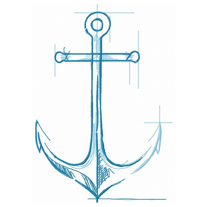 Marine sketch 2 embroidery design - Embroidery Design