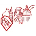 Preview of the London tea cup 2 embroidery design featuring a charming teacup motif, ideal for various projects.