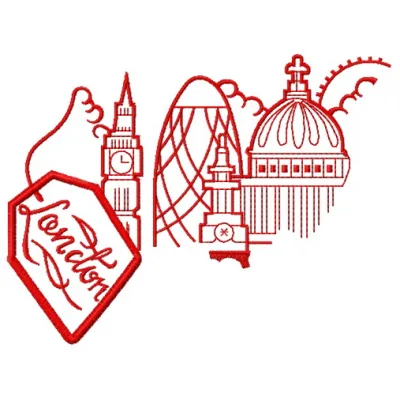 Preview of the London tea cup 2 embroidery design featuring a charming teacup motif, ideal for various projects.