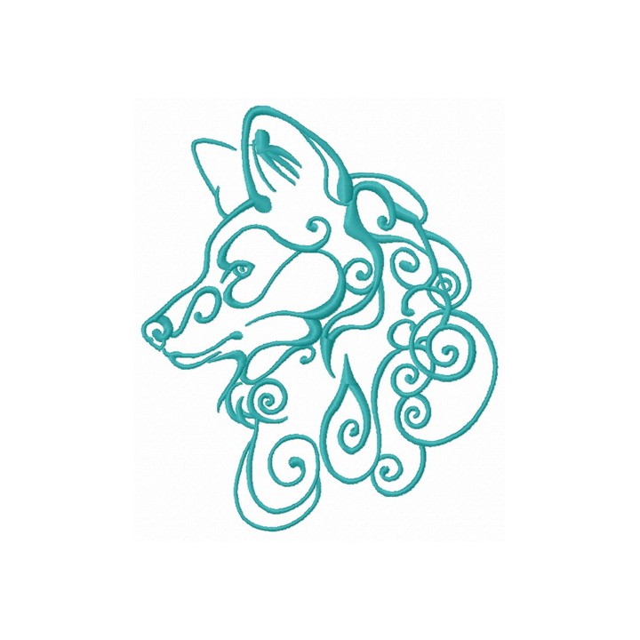 Wolf spirit 6 embroidery design - Embroidery Design