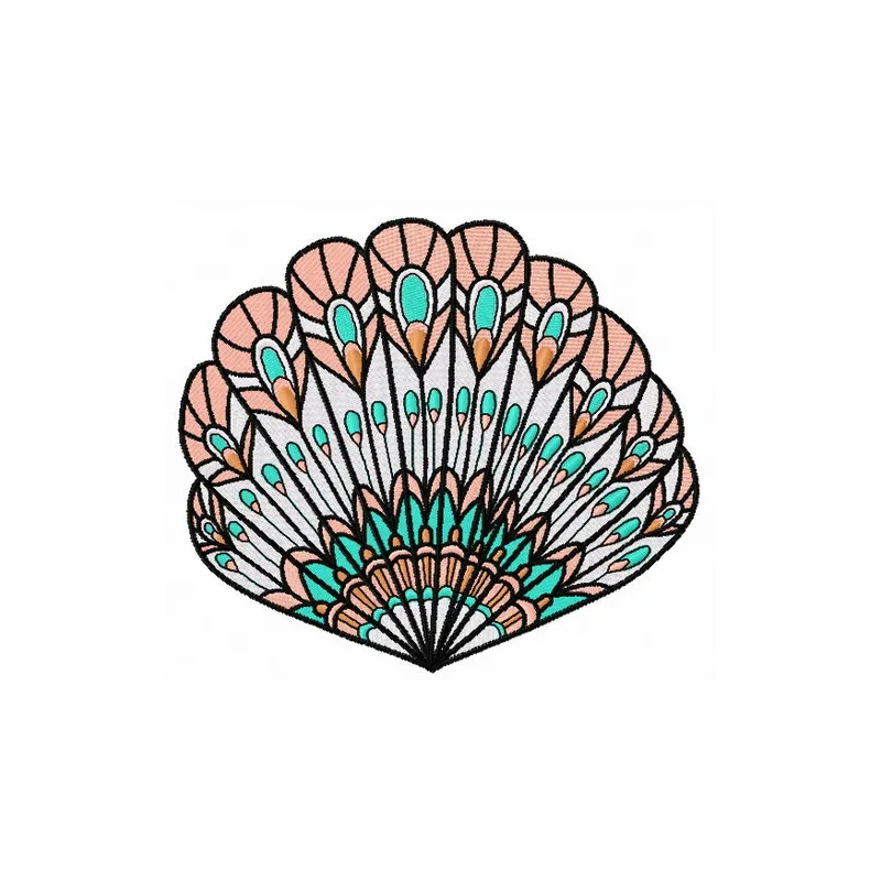 Preview of the Sea Shell 11 embroidery design featuring a detailed nautical motif ideal for beach-themed projects.