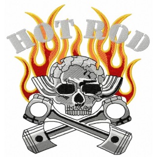 Hot Rod embroidery design - Embroidery Design
