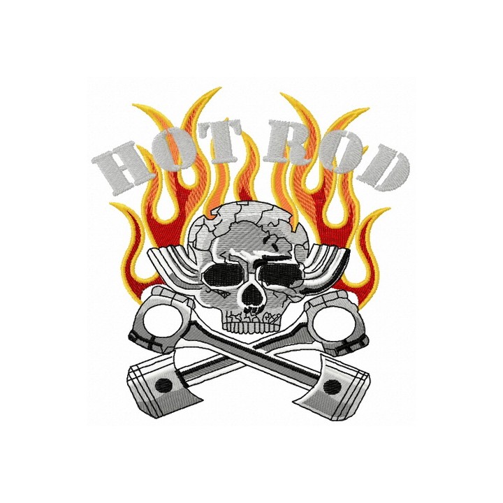 Hot Rod embroidery design - Embroidery Design