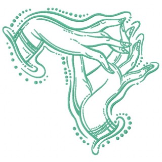 Boho hands 2 embroidery design - Embroidery Design