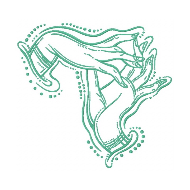 Boho hands 2 embroidery design - Embroidery Design