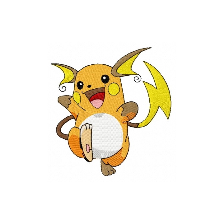 Raichu embroidery design - Embroidery Design