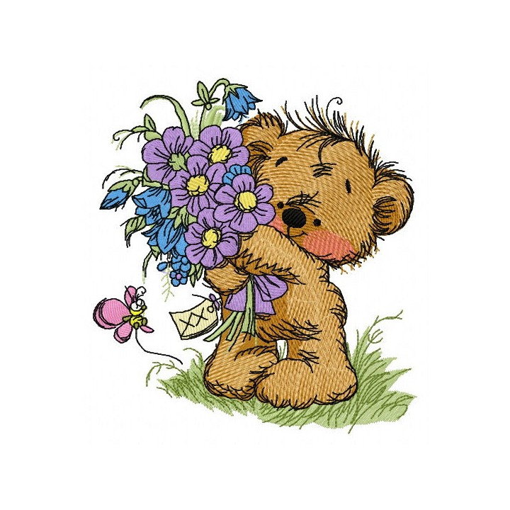 Bouquet for you 2 embroidery design - Embroidery Design