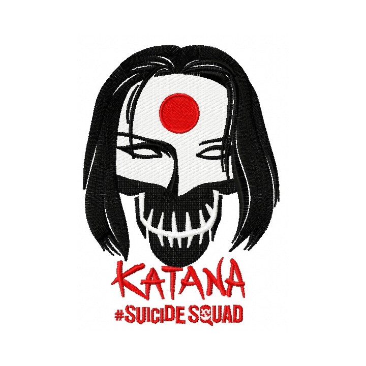 Suicide Squad Katana embroidery design - Embroidery Design