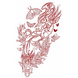 Bloody hand 2 embroidery design - Embroidery Design