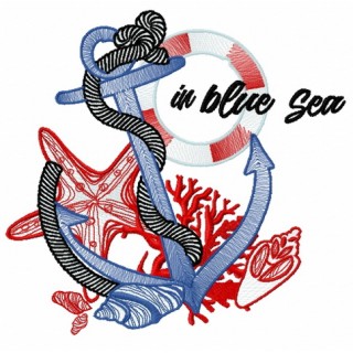 In blue sea 2 embroidery design - Embroidery Design