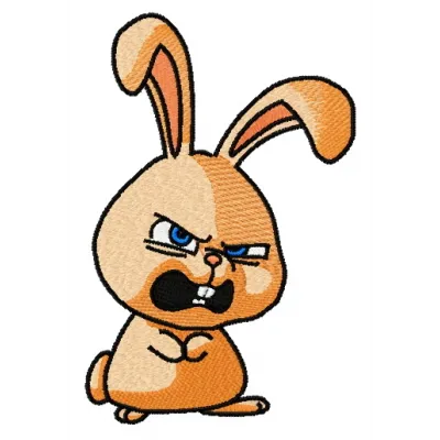 Angry Snowball 2 embroidery design featuring a playful character from The Secret Life of Pets collection.